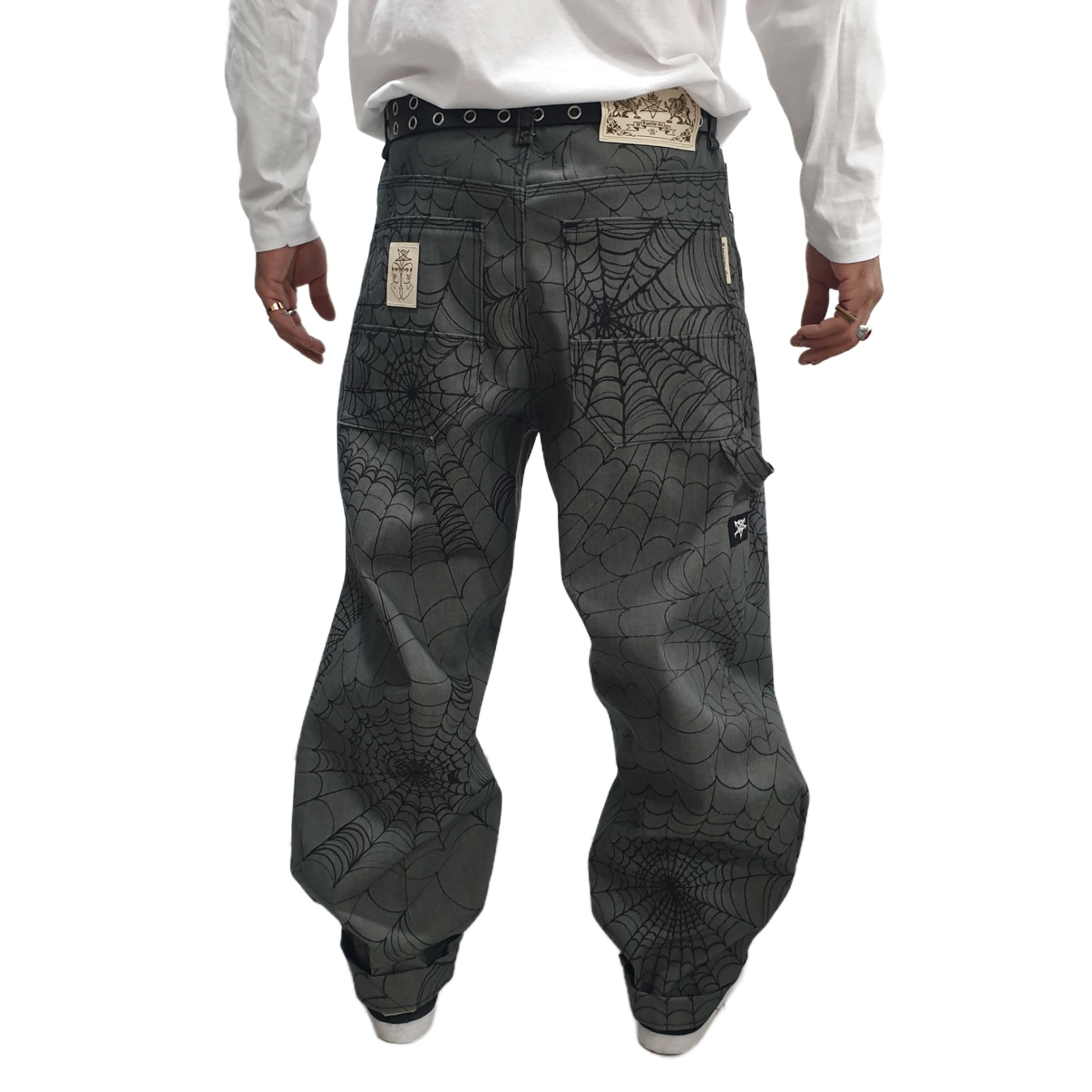 Men Denim Pants Wide Leg Denim Pants Hip Hop Skateboarder Jeans Baggy Jeans  for Rapper Relaxed Jean,Blue,38 at Amazon Men's Clothing store